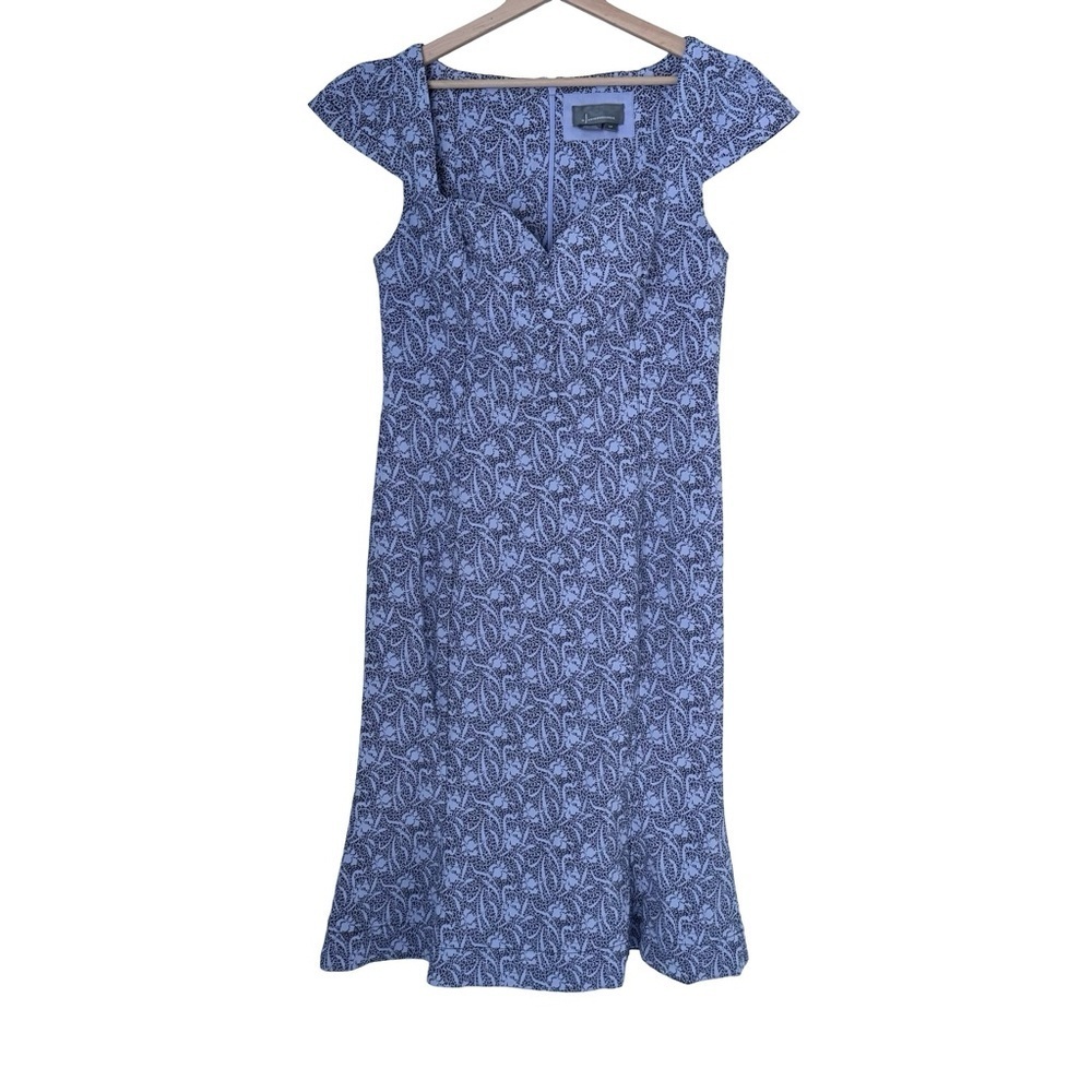 Anthropologie Cecily Sweetheart Midi Dress Sz LP - Picture 6 of 11